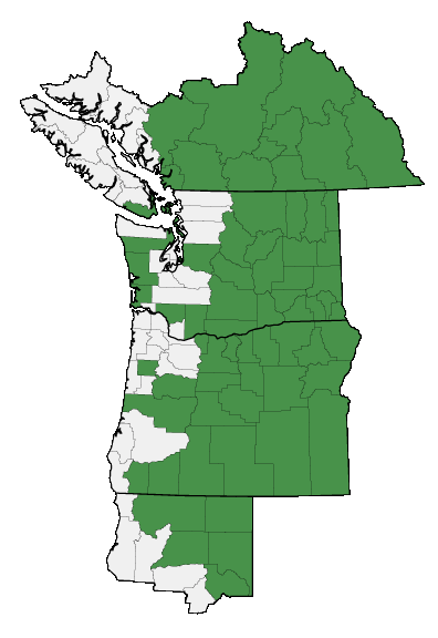 Map of where plant is found