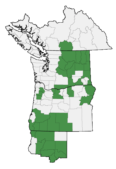 Map of where plant is found