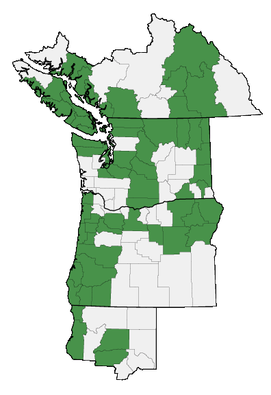 Map of where plant is found