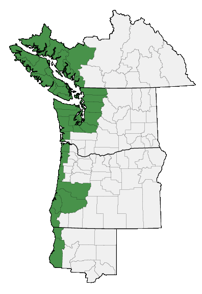 Map of where plant is found