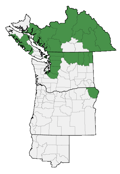 Map of where plant is found