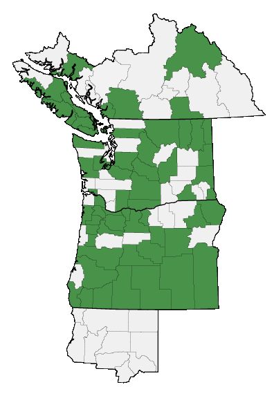 Map of where plant is found