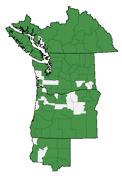 Map of where plant is found