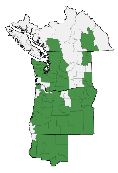 Map of where plant is found