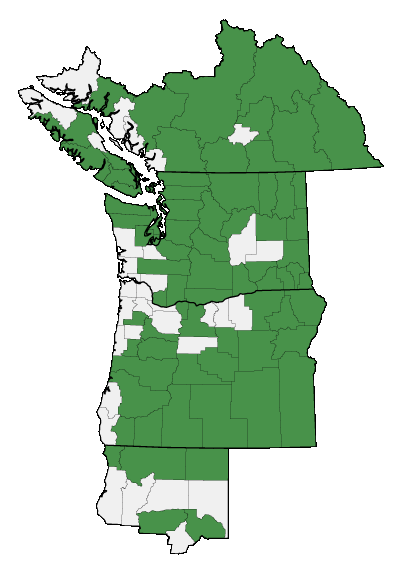 Map of where plant is found