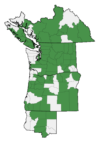 Map of where plant is found