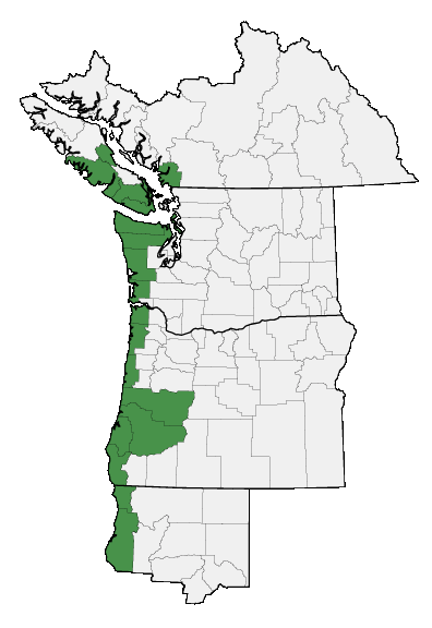 Map of where plant is found