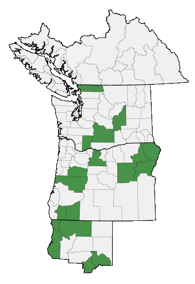 Map of where plant is found