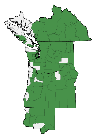 Map of where plant is found