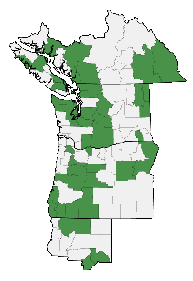 Map of where plant is found