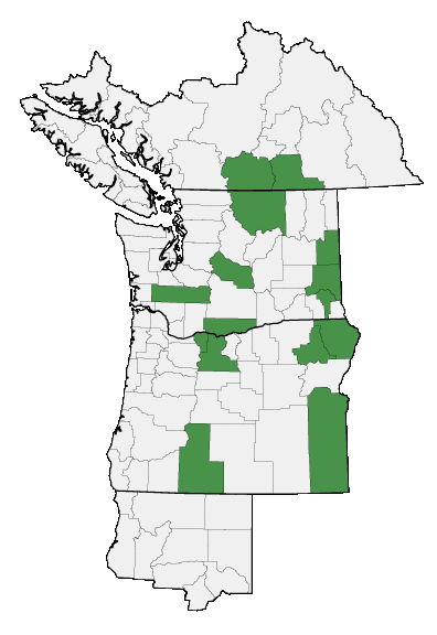 Map of where plant is found