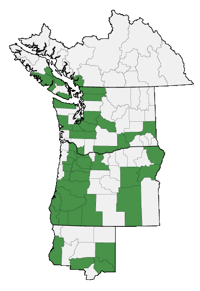 Map of where plant is found