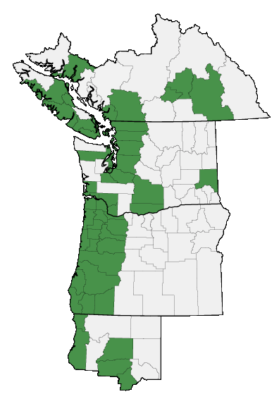 Map of where plant is found