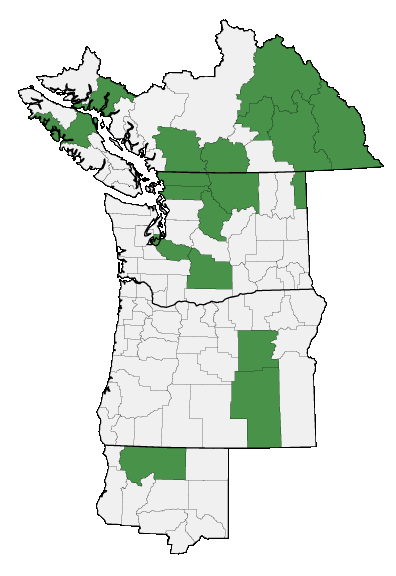 Map of where plant is found