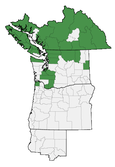 Map of where plant is found