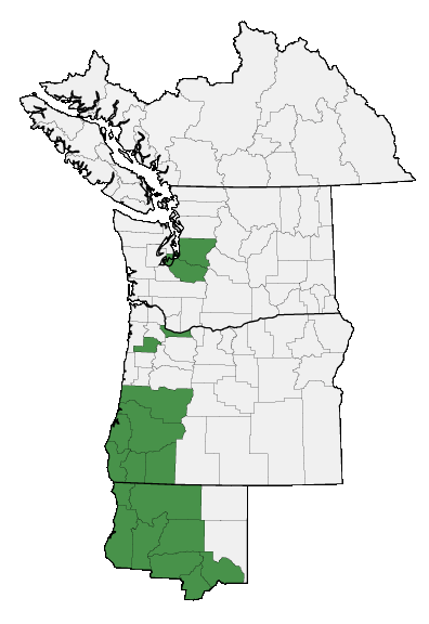 Map of where plant is found