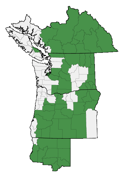 Map of where plant is found