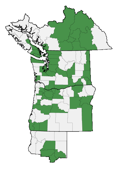 Map of where plant is found