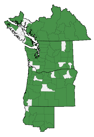 Map of where plant is found