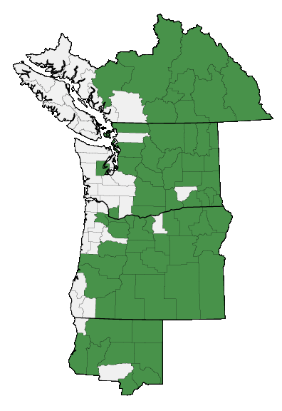 Map of where plant is found