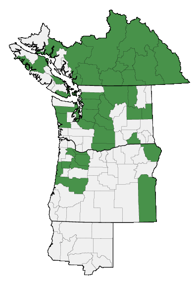 Map of where plant is found