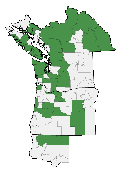 Map of where plant is found