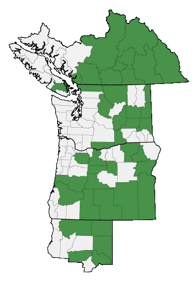 Map of where plant is found