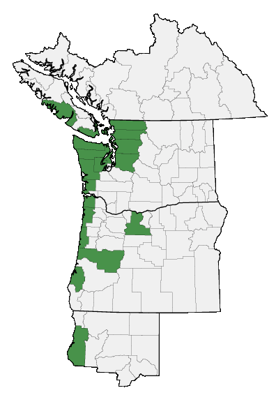 Map of where plant is found