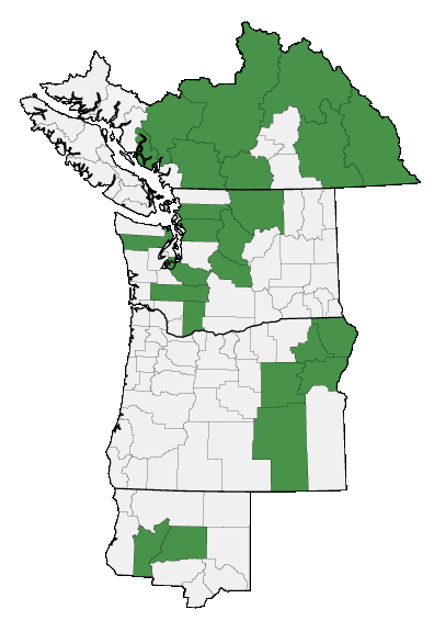 Map of where plant is found