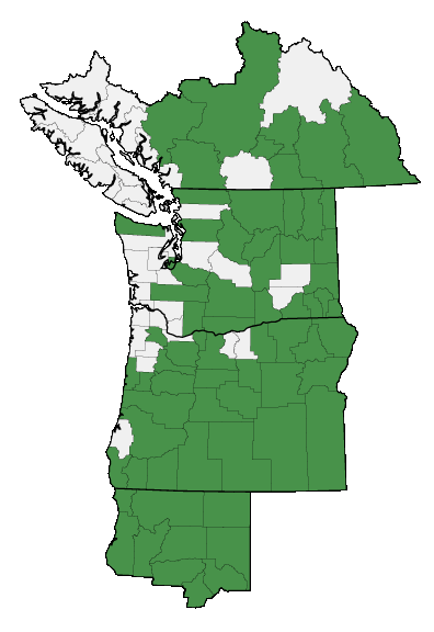 Map of where plant is found