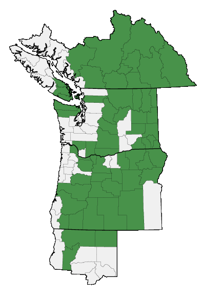 Map of where plant is found