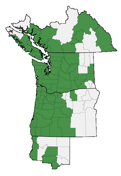 Map of where plant is found