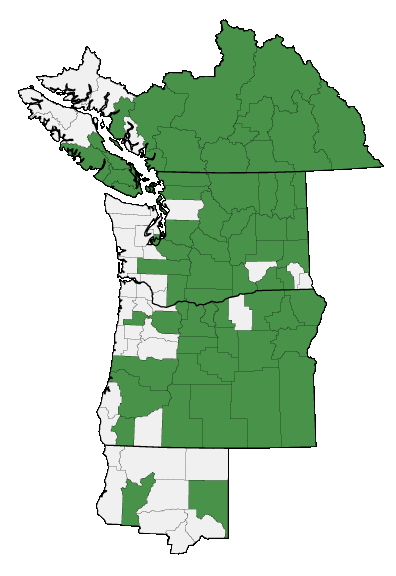 Map of where plant is found