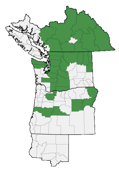 Map of where plant is found