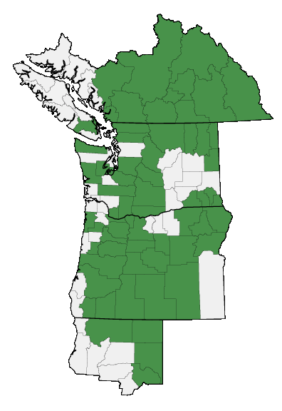 Map of where plant is found