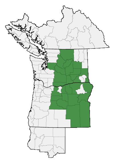 Map of where plant is found