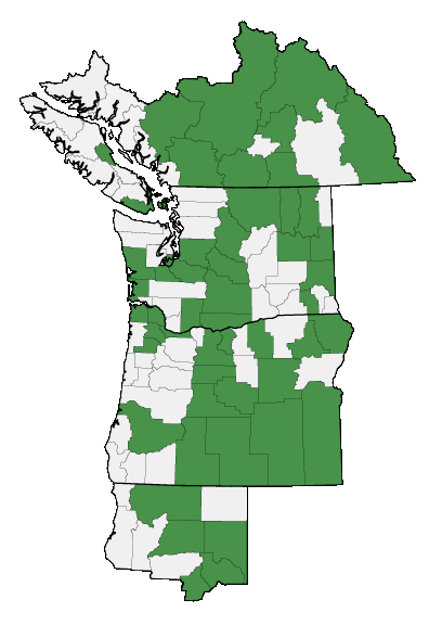 Map of where plant is found