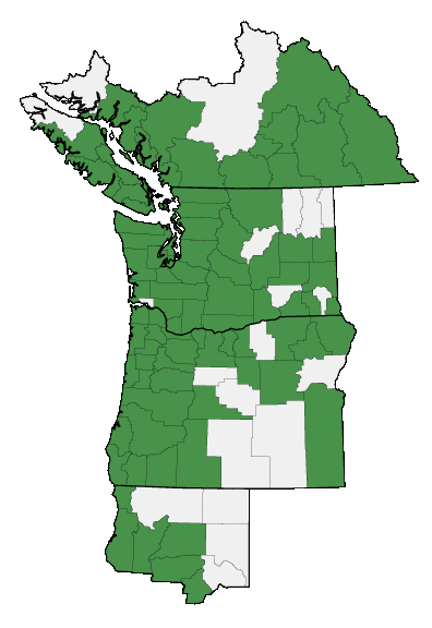 Map of where plant is found