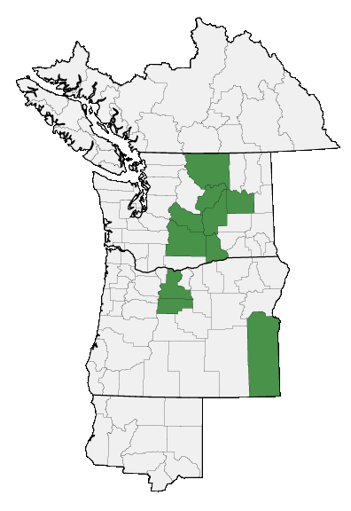 Map of where plant is found