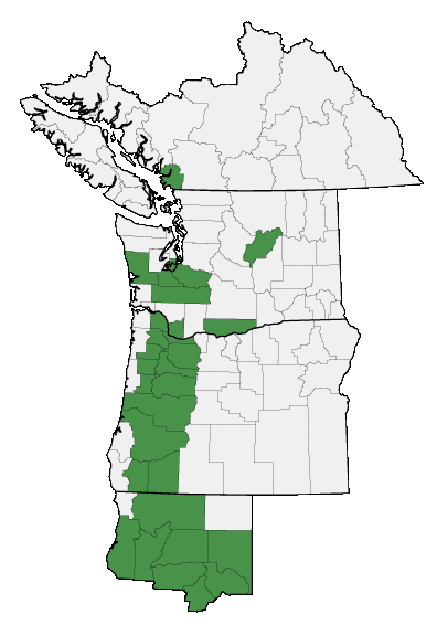 Map of where plant is found