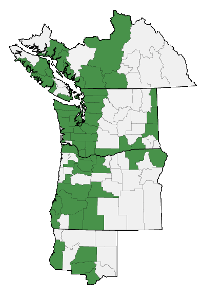 Map of where plant is found