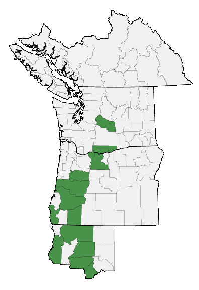 Map of where plant is found