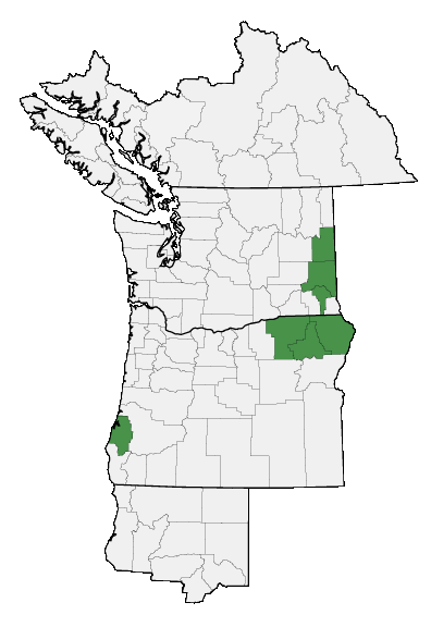 Map of where plant is found