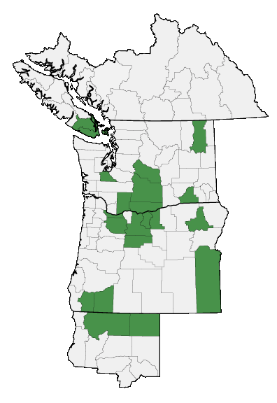 Map of where plant is found