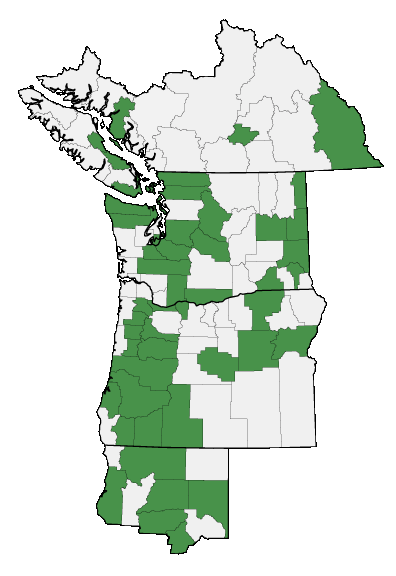 Map of where plant is found
