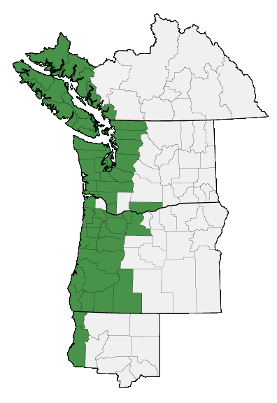 Map of where plant is found