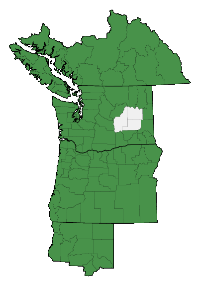 Map of where plant is found