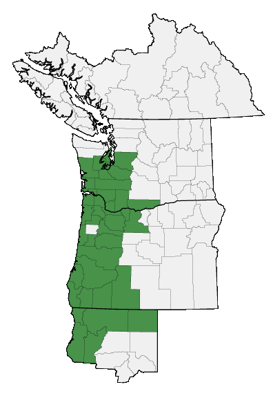 Map of where plant is found