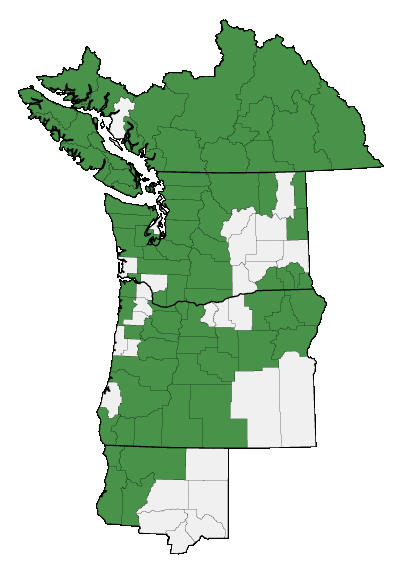 Map of where plant is found