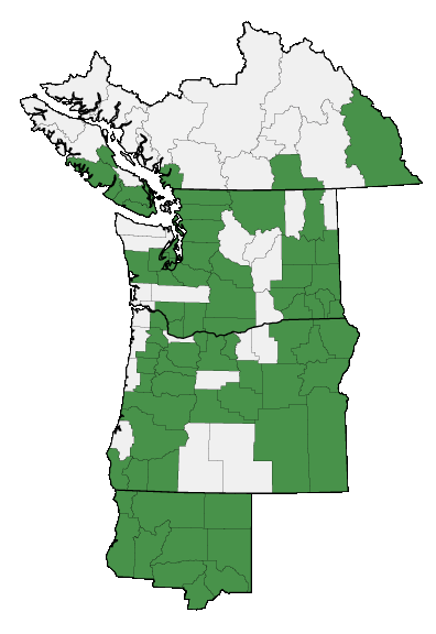 Map of where plant is found
